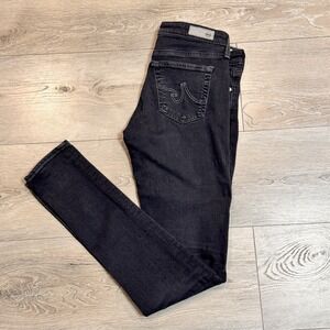 AG Adriano Goldschmied The Legging Jeans Womens Size 26 Black Super Skinny